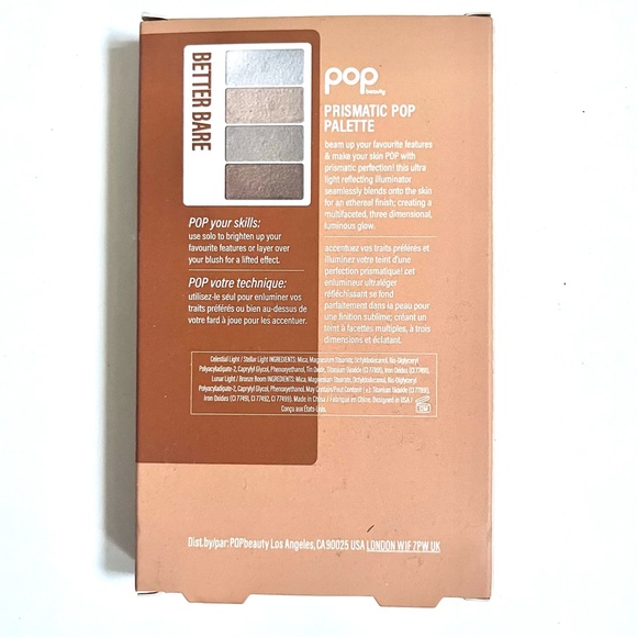 🏷️POP! Beauty “prismatic” blush highlighter metallic set of 4 blush palette set - Picture 9 of 13